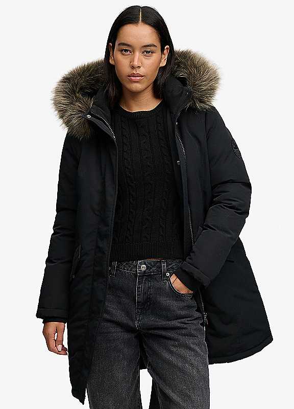 Superdry Women's Noir Hooded Parka Everest - Image 2