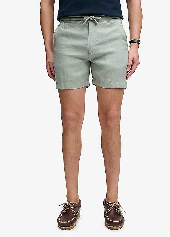 Superdry Bay Green Merchant Linen Shorts