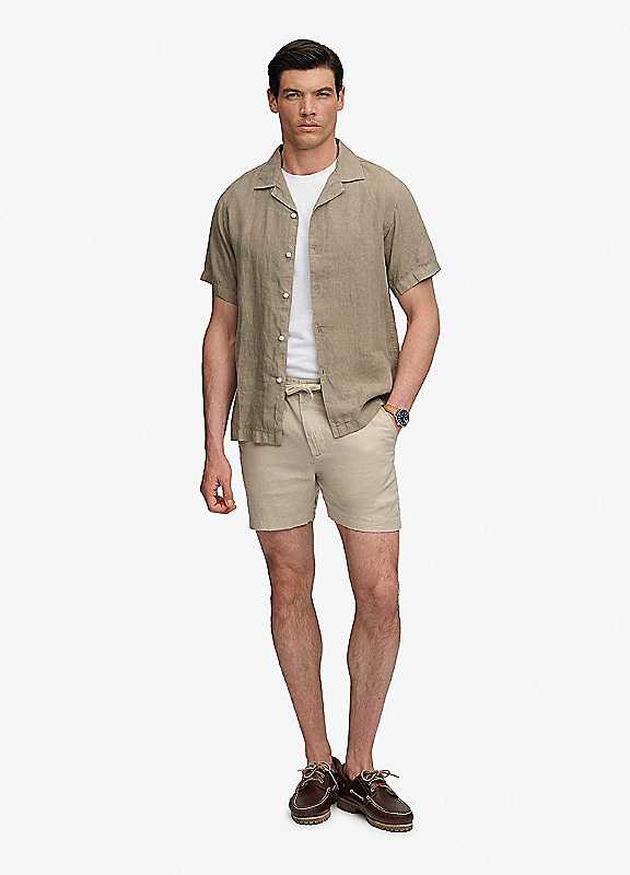 Superdry Sand Merchant Linen Shorts