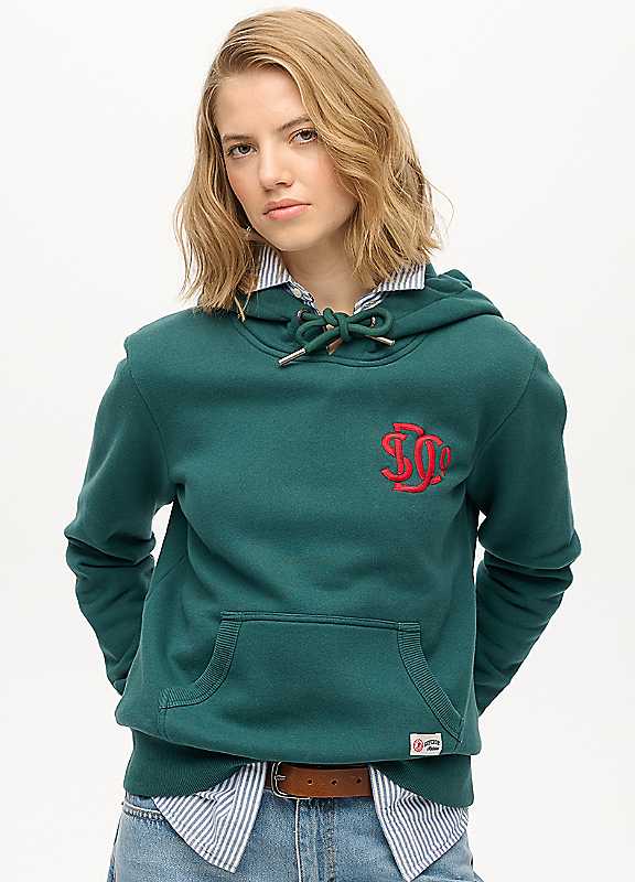 Superdry Women's Green Hooded Sweatshirt Sd&Co Neon - Image 3