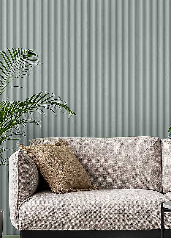 Superfresco Duck Egg Supertactile Pinstripe Wallpaper