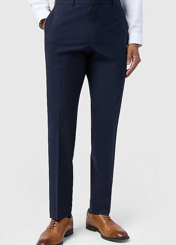 Ted Baker Tailoring Men's Blue Slim Fit Performance Panama Trousers - Image 2