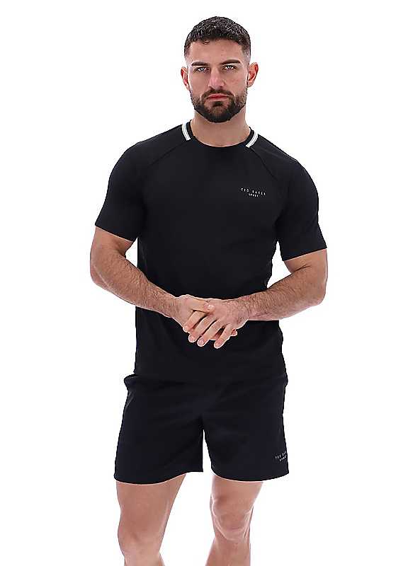 Ted Baker Harrison Aeroflow Training T-Shirt Black Sml - Image 7