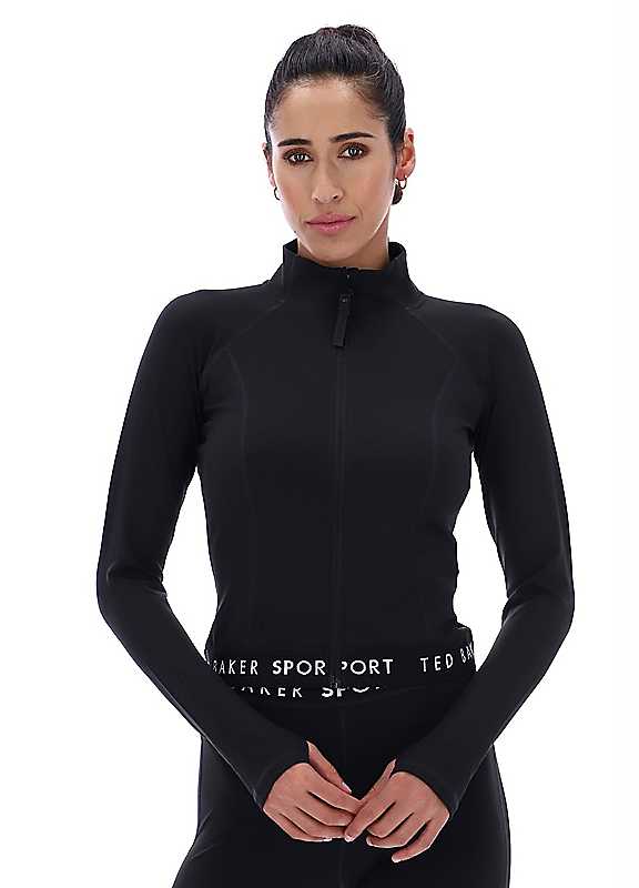 Ted Baker Women's Black Marie Tbwja2530 Athletic Jackets Large - Image 5