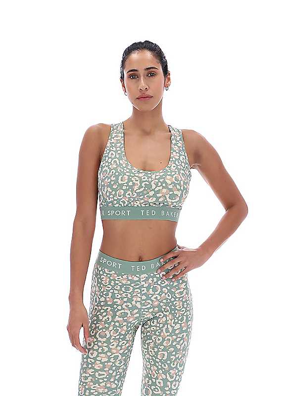Ted Baker PANSY Essentials Printed Bra - Light Green - Med - Image 7