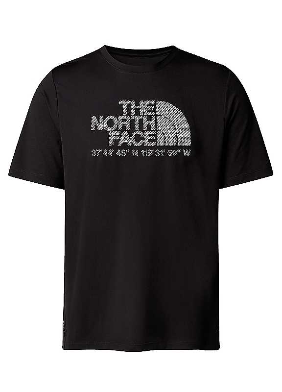 The North Face Black Graphic Print Functional Tshirt Medium