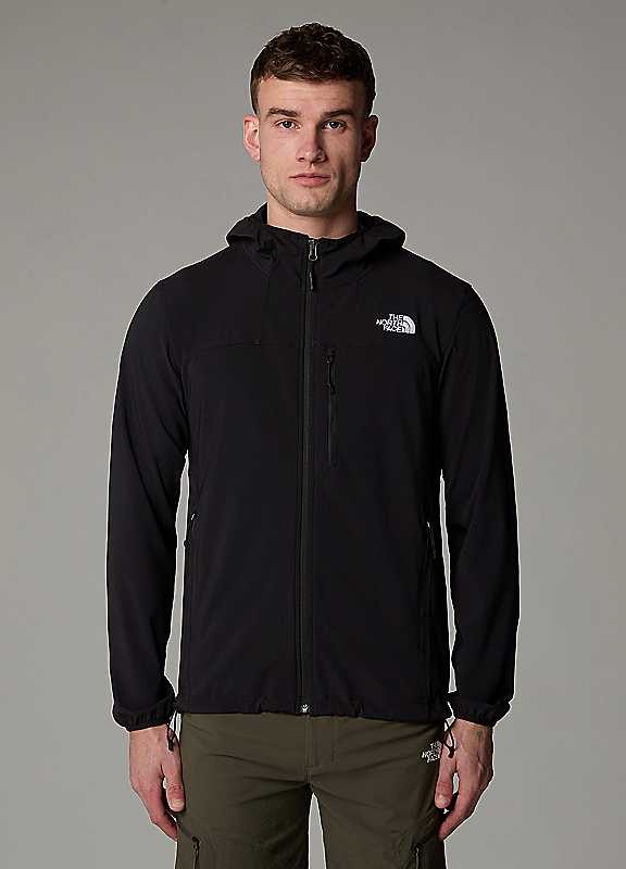 The North Face Men's Nimble Softshell Hoodie: : :, Colour: Blac Black Large - Outdoor Action - Image 3