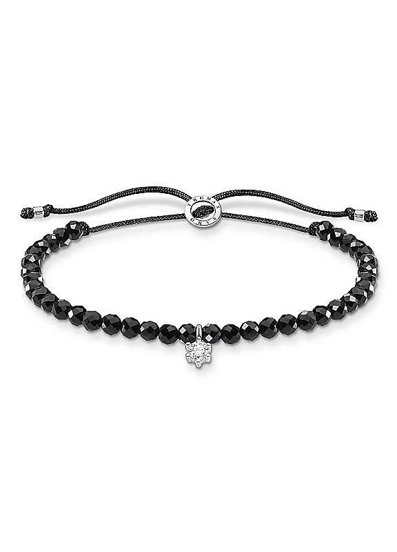 Thomas Sabo Black Onyx With Cubic Zirconia Stone Bracelet