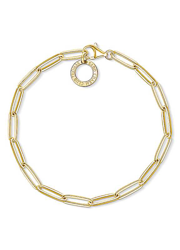 Thomas Sabo Yellow Charm Club Charm Bracelet 17Cm