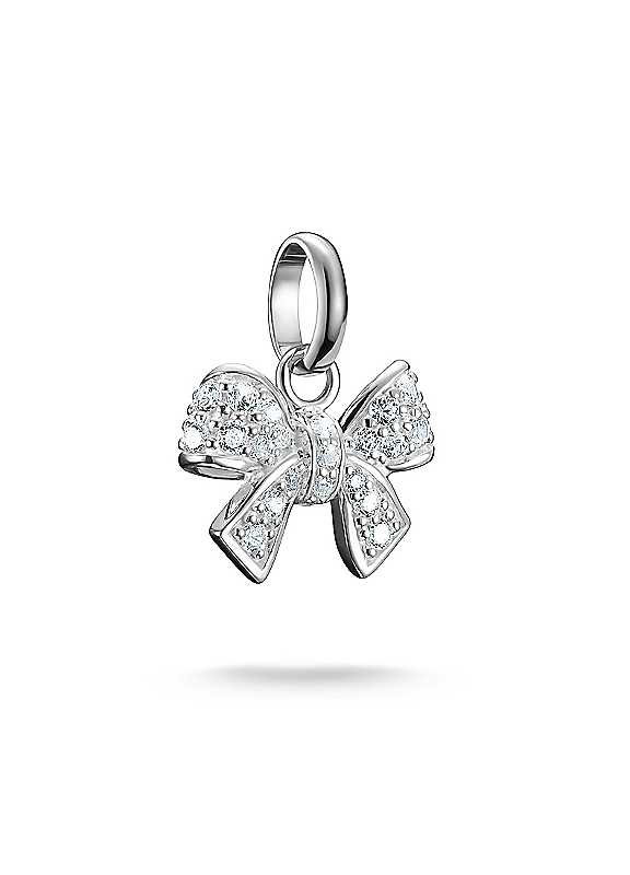 Thomas Sabo Charm Club Charming Connect Women's White/Silver Sterling Bow With - Sterling / Zirconia - Image 6