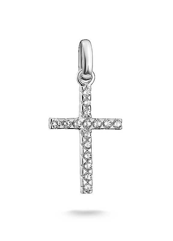 Thomas Sabo Women's Silver Charm Club Connect Cubic Zirconia Cross Charm Cc1203-051-14 - Image 7