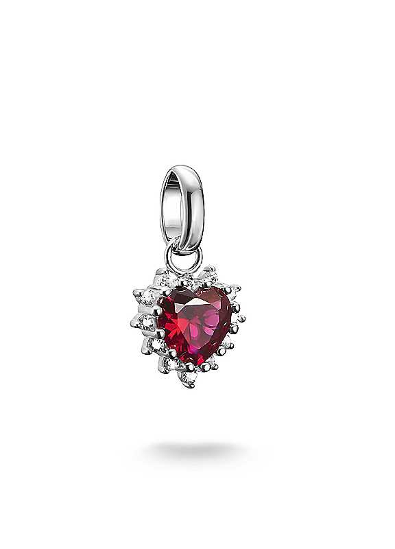 Thomas Sabo Charm Club Charming Connect Women's Red/Silver Sterling Romance - Sterling Silver/ Lab-Grown Ruby / Zirconia - Image 7