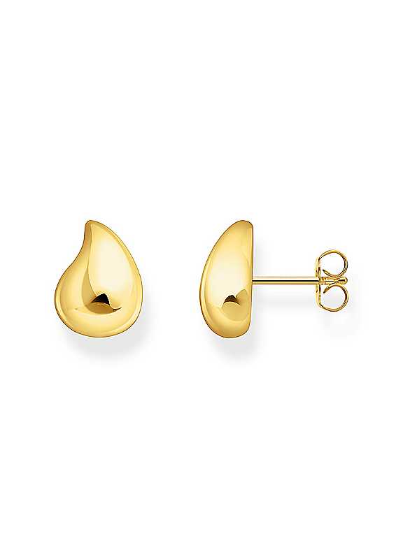 Thomas Sabo Yellow Gold Coloured Sterling Silver Ear Studs