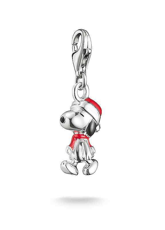 Thomas Sabo Silver X Peanuts Snoopy Santa Charm Original