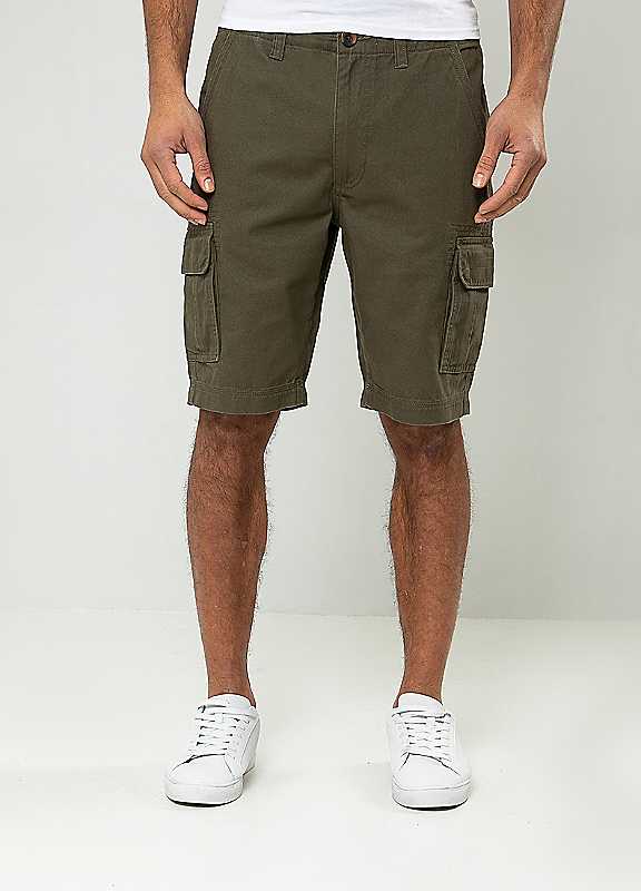Threadbare Men's Khaki Shorts Bute Cargo Size 32