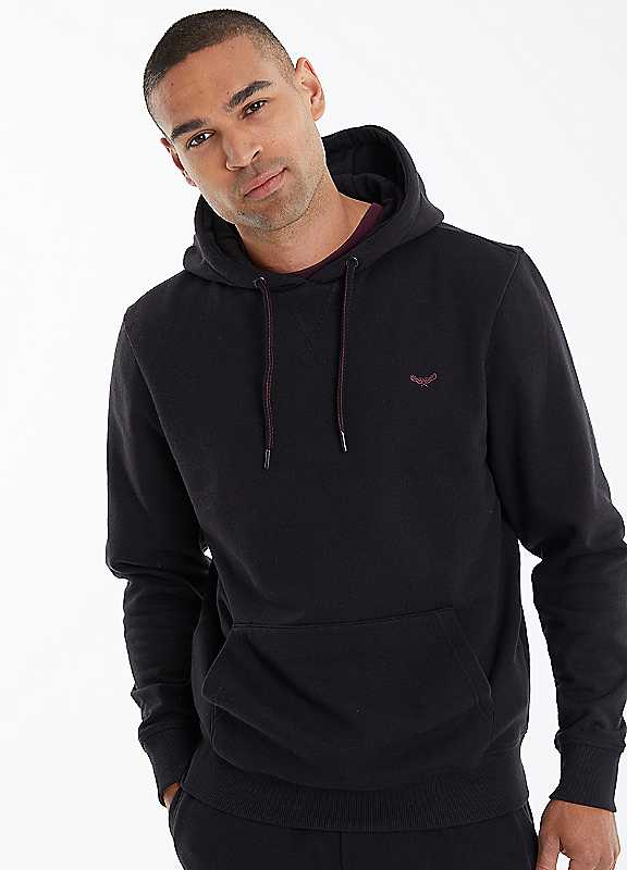 Threadbare Black Pullover Hoodie Extra Large