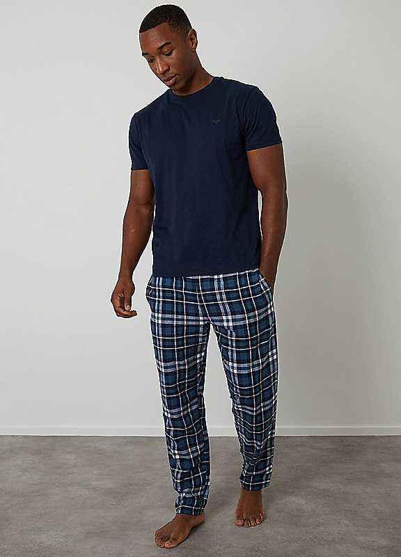 Threadbare Men's Navy Pyjama Set In | Size: Medium - Image 3