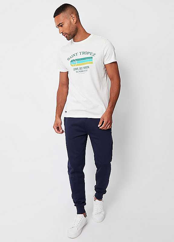 Threadbare Navy Regular Fit Joggers In