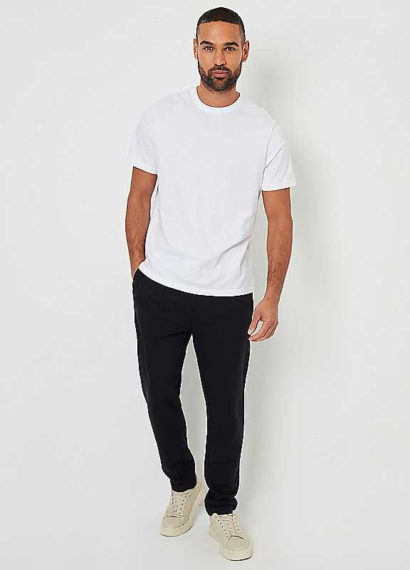 Threadbare Men's Black Straight Leg Joggers In | Size: Xl - Image 3