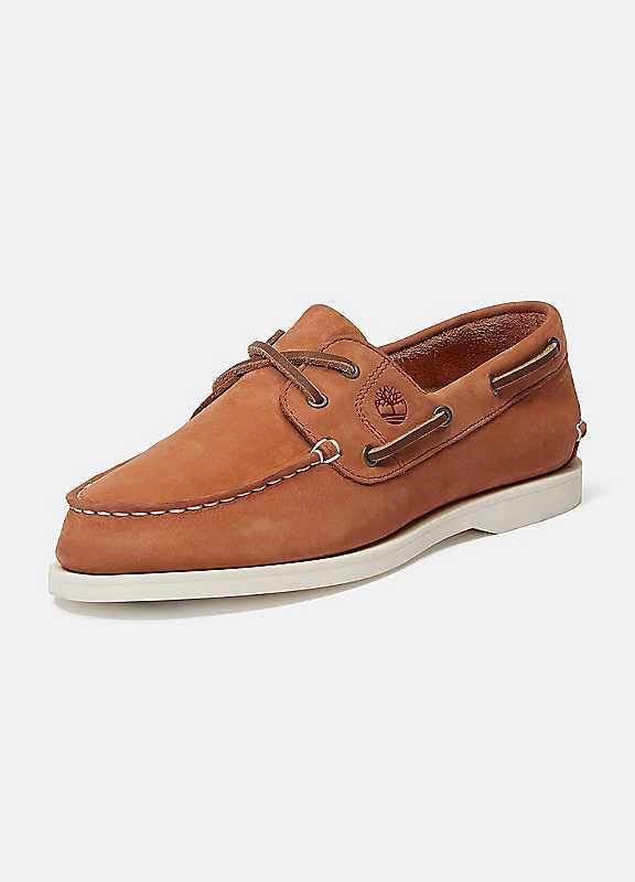 Timberland Rust Classic Leather Boat Shoes Size 7