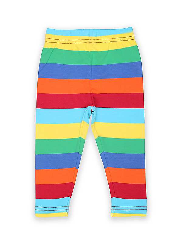 Organic Multi Stripe Leggings - 5-6y / 116cm - Image 3