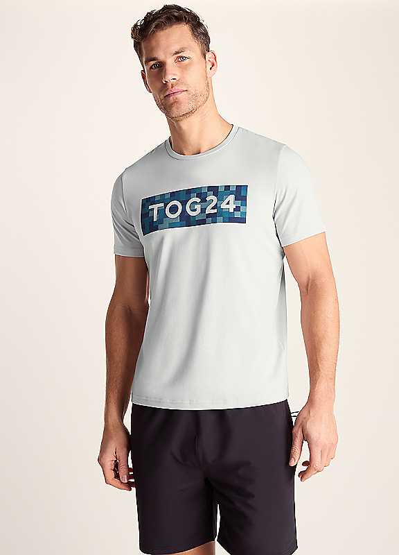 Tog24 Men's Pale Grey 'Abel' Breathable Performance T-Shirt In | Size: 2XL - Image 2