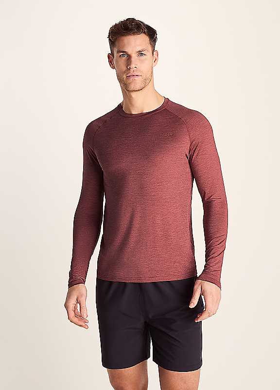 Tog24 Men's Red Ace Tech Long Sleeve Top