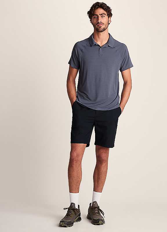 Tog24 Men's Black 'Amble' Lightweight Ripstop Performance Shorts In | Size: 36 - Image 2