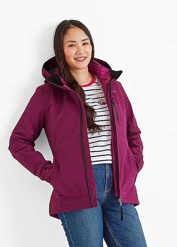 Tog24 Women's Purple Beverley 3In1 Jacket Size 14