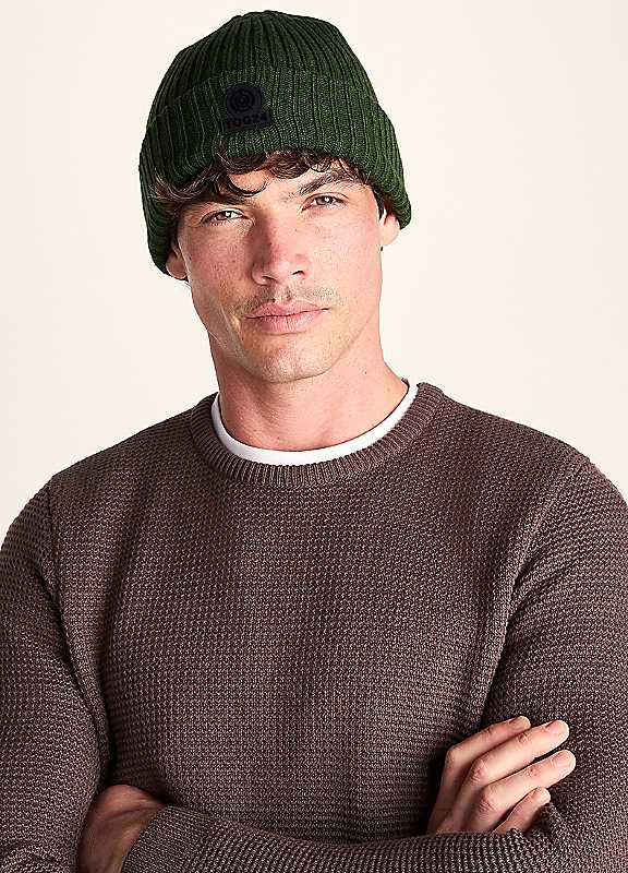 Tog24 Unisex Dark Green 'Burke' Knit Hat In - Image 2