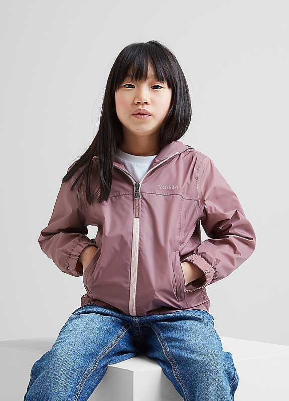 Tog24 Mauve Copley Waterproof Jacket Small Kids
