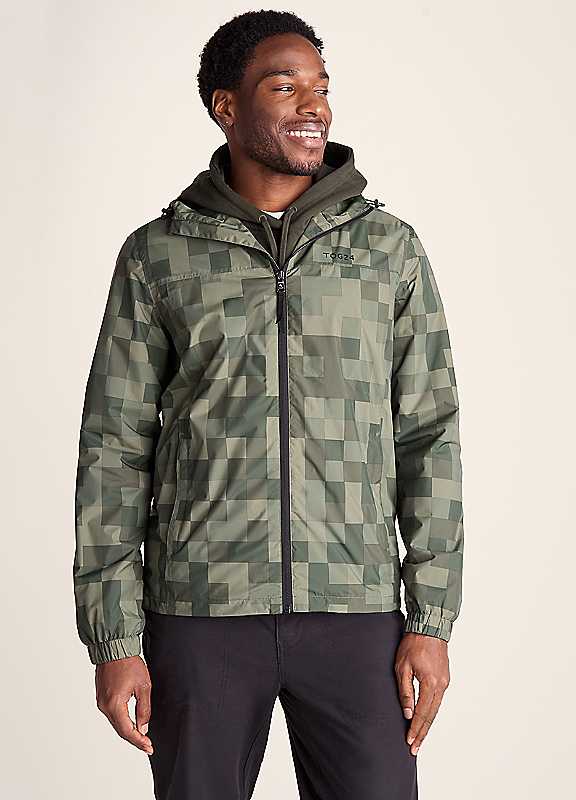 Tog24 Men's Green Craven Waterproof Packaway Jacket
