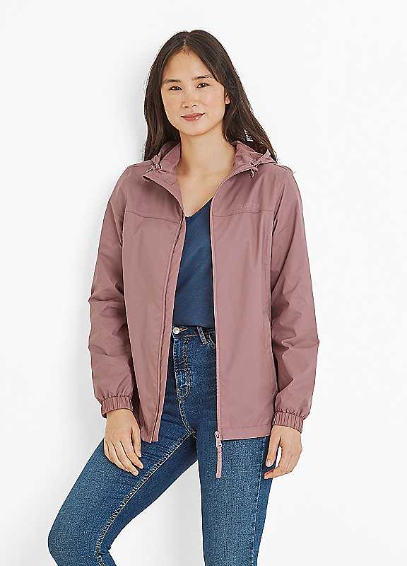 Tog24 Women's Mauve Craven Waterproof Packaway Jacket