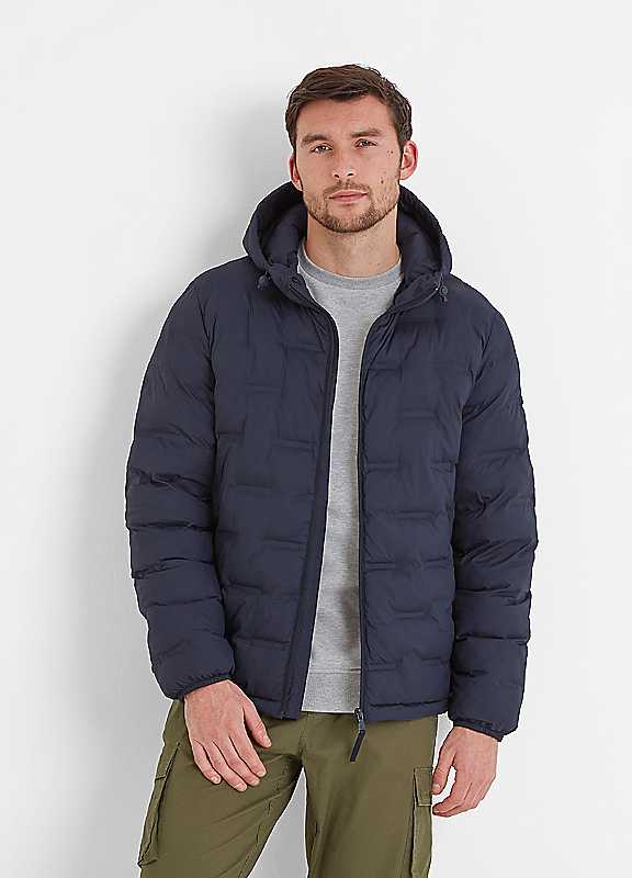 Tog24 Men's Dark Indigo Fender Padded Jacket Xxl