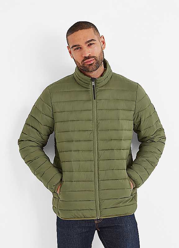 TOG24 Gibson Mens Quilted Lightweight Puffer Jacket, Padded Hiking Casual | Polyester, Coat, Windproof, Insulated, Recycled fabric, Pockets, Full-length zip, Ribbed cuffs, Elasticated, Walking, Camping - Image 4