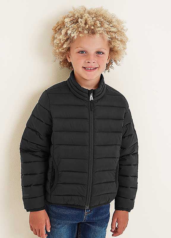 Tog24 Black Gibson Insulated Padded Jacket Small Kids