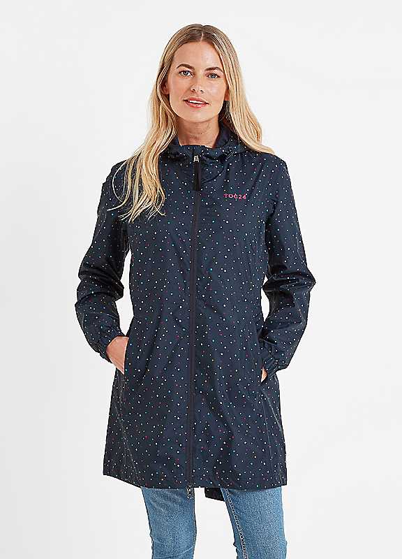 Tog24 Women's Dark Indigo Kilnsey Waterproof Jacket Size 8