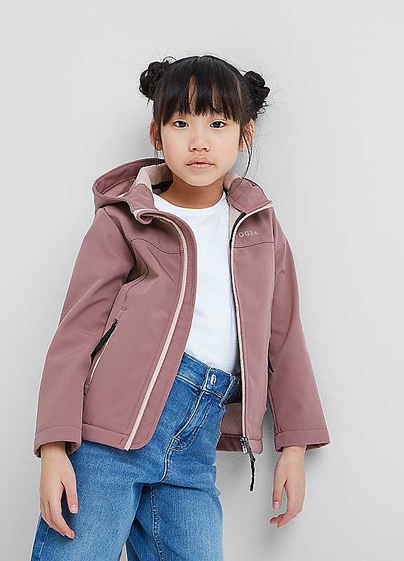 Tog24 Mauve Koroma Softshell Hooded Jacket Small Kids