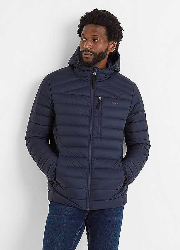 Tog24 Men's Dark Indigo North Rds Hooded Jacket Small