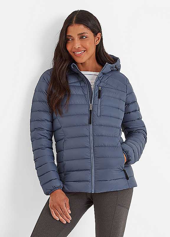 Tog24 Women's Blue Stone North Rds Hooded Jacket Size 10