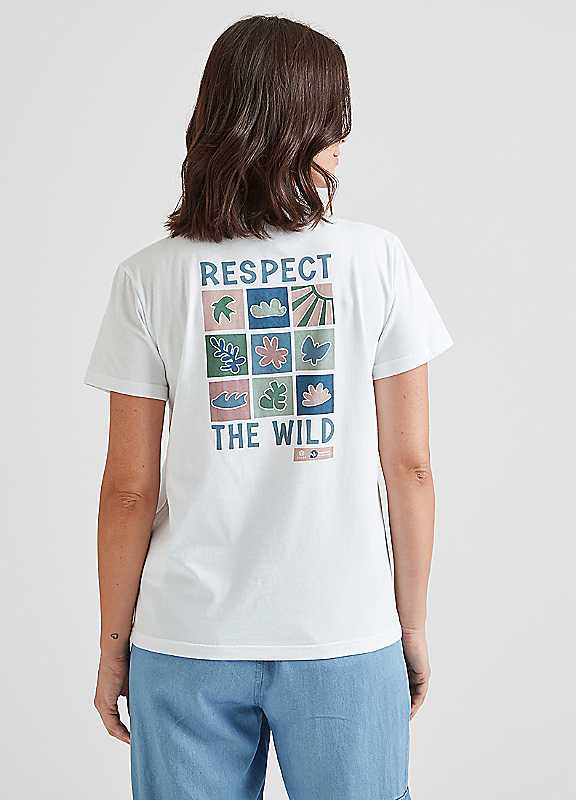 Tog24 Women's White Respect Tshirt Size 16