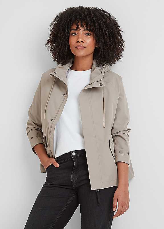 Tog24 Women's Dark Taupe Vena Waterproof Jacket Size 18