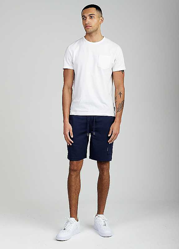 Tokyo Laundry Men's Blue Cargo-Style Shorts In | Size: Xl - Image 3