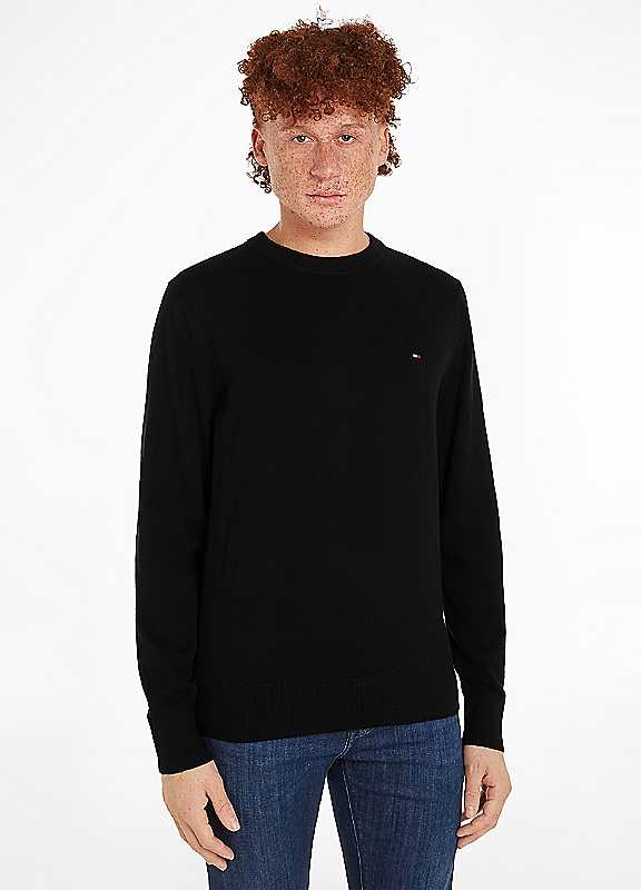 Tommy Hilfiger Men's Black Crew Neck Jumper
