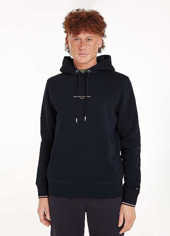 Tommy Hilfiger Men's Blue Tipped Logo Hoodie in Size M, Sports Direct - Image 4
