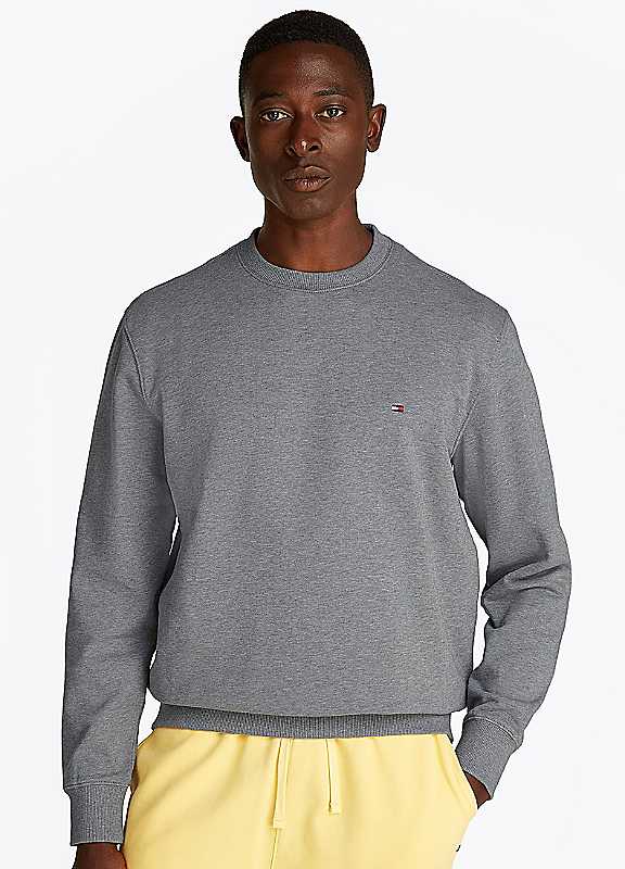 Tommy Hilfiger Fleece Sweatshirt With Embroidered Flag Men's Grey 3XL - La Redoute - Image 2