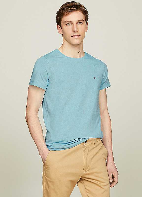Tommy Hilfiger Blue Round Neck Stretch Tshirt Xxl
