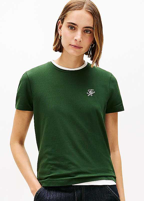 Tommy Hilfiger Forest Script Reg Crew Neck T-Shirt