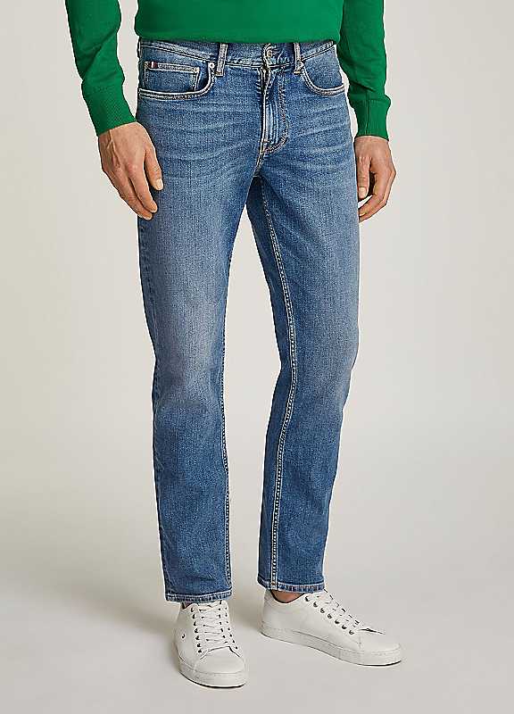 Tommy Hilfiger Men's Light Blue 1An Denton Five Pocket Regular Jeans - 34W S - Image 5