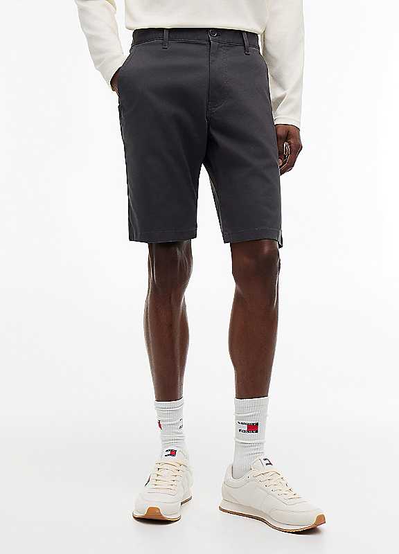 Tommy Jeans Washed Black Airy Straight Cut Shorts - Image 4